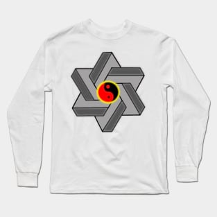 YING YANG 3D STAR Long Sleeve T-Shirt